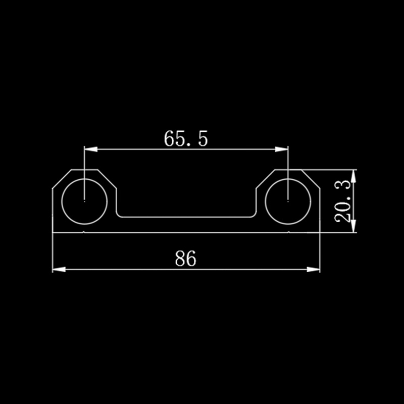 Telescopic door aluminum profile